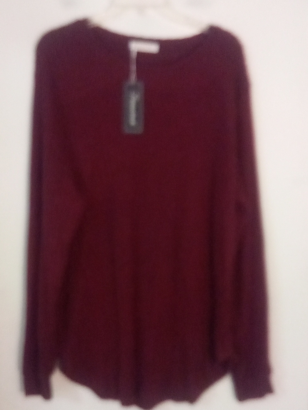 Fantaslook Maroon Sweater 2X Plus Size NWT Super Soft